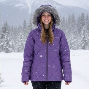 Women's purple Columbia Icy Heights II‎ Down Jacket size M EUC